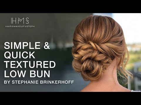 Simple &amp; Quick Textured Low Bun by Stephanie Brinkerhoff | Kenra Professional