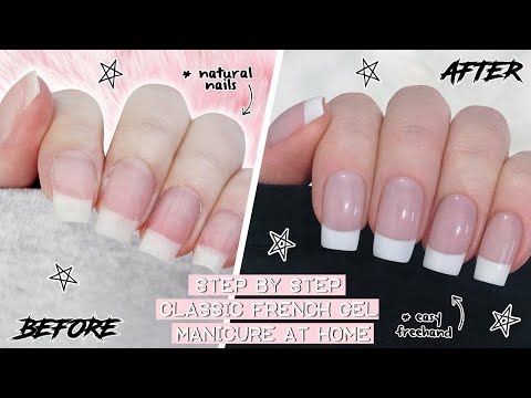 DIY CLASSIC FRENCH GEL MANICURE AT HOME | The Beauty Vault