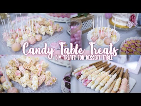 BABYSHOWER CANDY TABLE TREATS | DIY TREATS FOR A DESSERT CANDY BAR