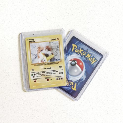 Custom pokemon card with personalized photo and text