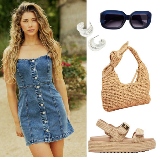 Denim Mini Dress Outfit