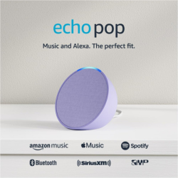 Amazon Echo Pop in purple