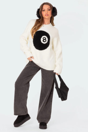 Edikted Magic 8 Ball Sweater