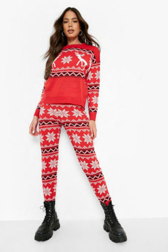 Boohoo Knitted Two Piece Set - holiday outfits
