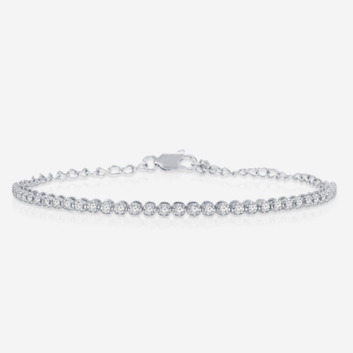 Mini diamond tennis bracelet in white gold from Ring Concierge